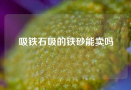 吸鐵石吸的鐵砂能賣嗎