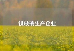 釹玻璃生產企業