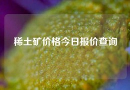 稀土礦價格今日報價查詢