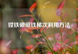 釹鐵硼磁鐵梯次利用方法