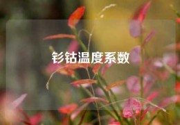 釤鈷溫度系數