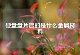 硬盤盤片鍍的是什么金屬材料