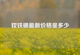 釹鐵硼最新價格是多少