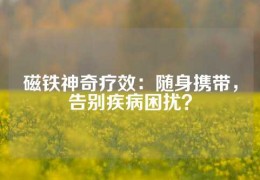 磁鐵神奇療效：隨身攜帶，告別疾病困擾？