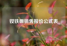 釹鐵硼銷售報價公式表