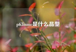 p63mmc是什么晶型