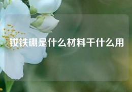 釹鐵硼是什么材料干什么用