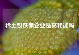 稀土釹鐵硼企業是高耗能嗎