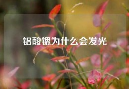 鋁酸鍶為什么會發(fā)光