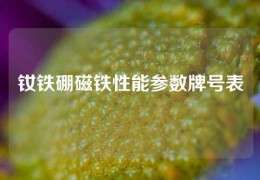 釹鐵硼磁鐵性能參數牌號表