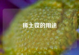 稀土釹的用途