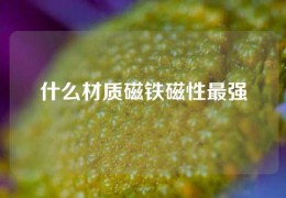 什么材質磁鐵磁性最強