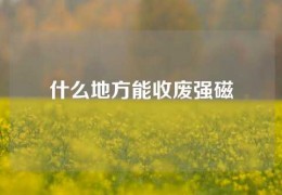 什么地方能收廢強(qiáng)磁