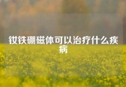 釹鐵硼磁體可以治療什么疾病