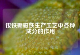 釹鐵硼磁鐵生產(chǎn)工藝中各種成分的作用