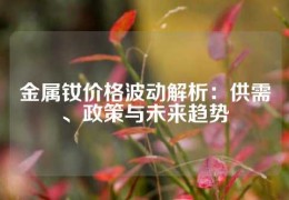 金屬釹價格波動解析：供需、政策與未來趨勢