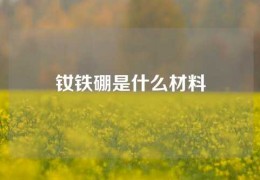 釹鐵硼是什么材料