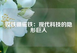 釹鐵硼磁鐵：現代科技的隱形巨人