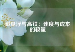 磁懸浮與高鐵：速度與成本的較量