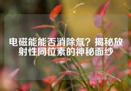 電磁能能否消除氚？揭秘放射性同位素的神秘面紗