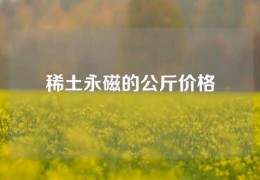 稀土永磁的公斤價(jià)格