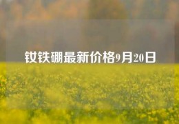 釹鐵硼最新價格9月20日