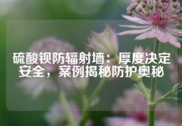 硫酸鋇防輻射墻：厚度決定安全，案例揭秘防護奧秘