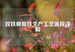 釹鐵硼磁鐵生產(chǎn)工藝流程詳解