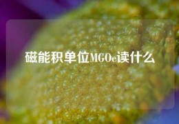 磁能積單位MGOe讀什么