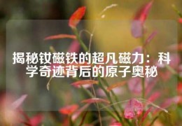 揭秘釹磁鐵的超凡磁力：科學奇跡背后的原子奧秘