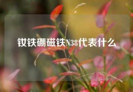 釹鐵硼磁鐵N38代表什么