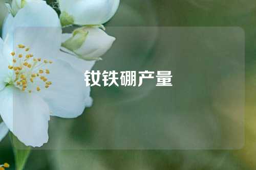 釹鐵硼產(chǎn)量