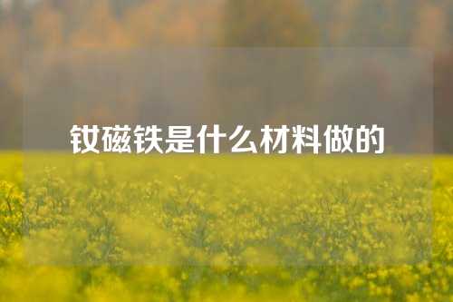 釹磁鐵是什么材料做的