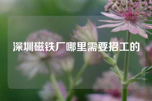 深圳磁鐵廠哪里需要招工的