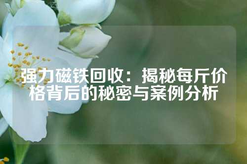 強力磁鐵回收：揭秘每斤價格背后的秘密與案例分析