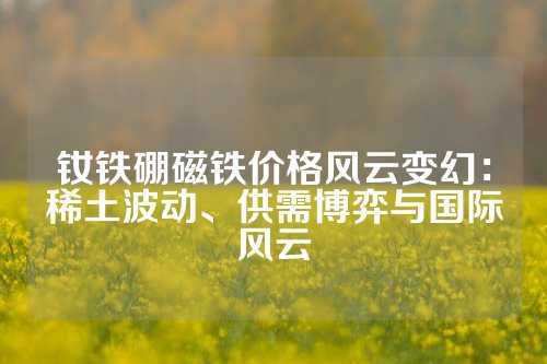 釹鐵硼磁鐵價格風云變幻：稀土波動、供需博弈與國際風云