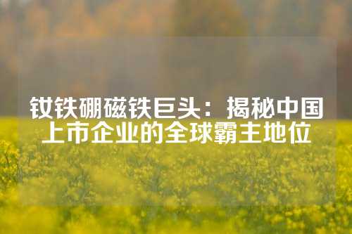 釹鐵硼磁鐵巨頭：揭秘中國上市企業(yè)的全球霸主地位