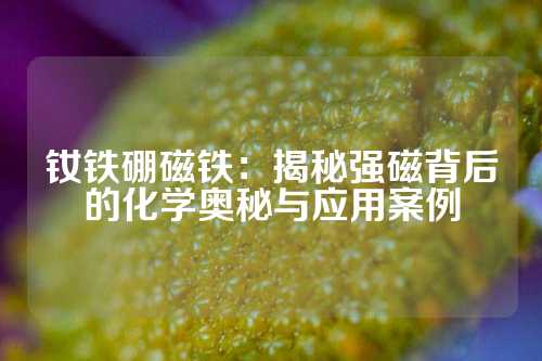 釹鐵硼磁鐵：揭秘強磁背后的化學奧秘與應用案例