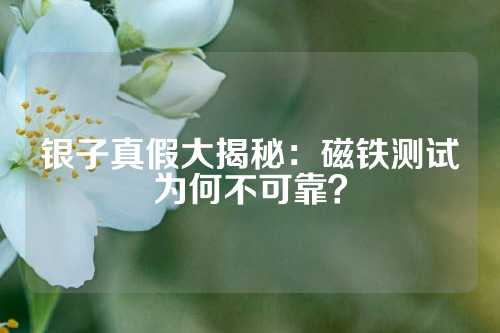 銀子真假大揭秘：磁鐵測試為何不可靠？