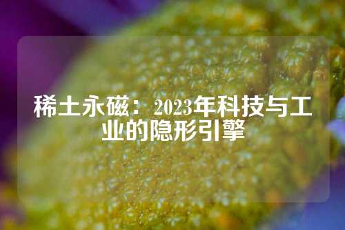 稀土永磁：2023年科技與工業(yè)的隱形引擎