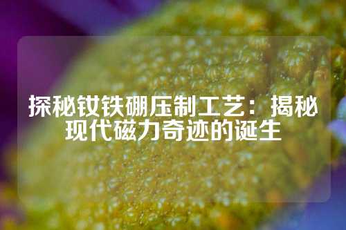 探秘釹鐵硼壓制工藝：揭秘現(xiàn)代磁力奇跡的誕生