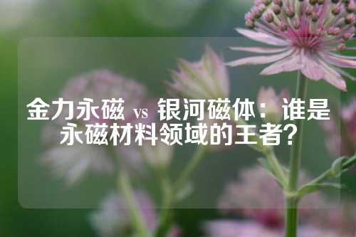 金力永磁 vs 銀河磁體：誰是永磁材料領(lǐng)域的王者？