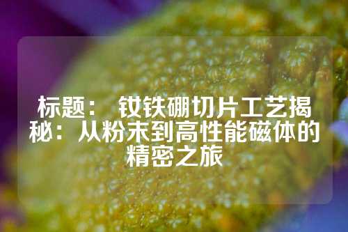 標題： 釹鐵硼切片工藝揭秘：從粉末到高性能磁體的精密之旅