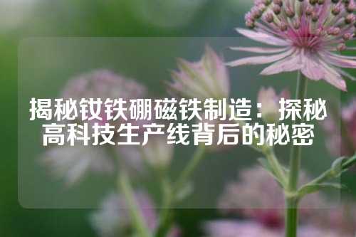 揭秘釹鐵硼磁鐵制造：探秘高科技生產線背后的秘密