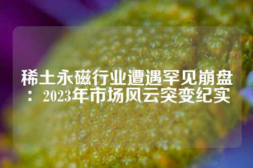 稀土永磁行業(yè)遭遇罕見崩盤：2023年市場(chǎng)風(fēng)云突變紀(jì)實(shí)