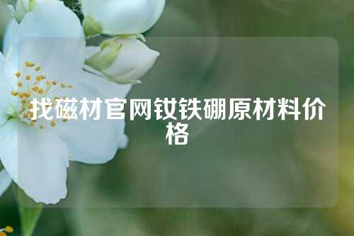 找磁材官網(wǎng)釹鐵硼原材料價格