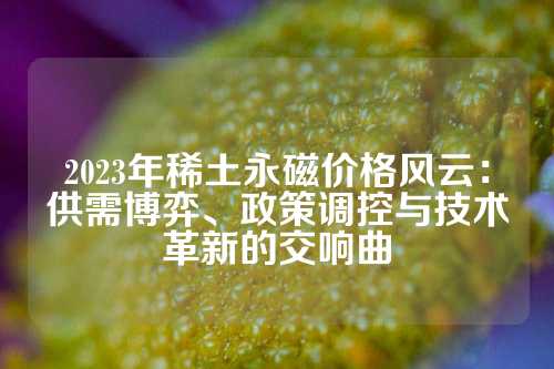 2023年稀土永磁價格風云：供需博弈、政策調控與技術革新的交響曲