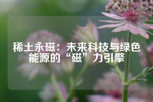 稀土永磁：未來科技與綠色能源的“磁”力引擎