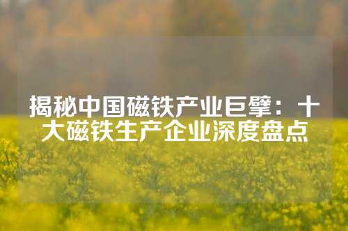 揭秘中國磁鐵產(chǎn)業(yè)巨擘：十大磁鐵生產(chǎn)企業(yè)深度盤點