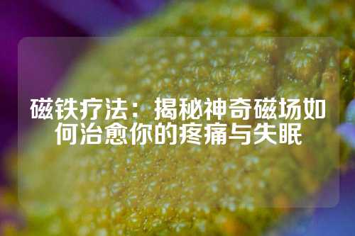 磁鐵療法：揭秘神奇磁場如何治愈你的疼痛與失眠